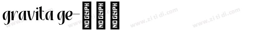 gravita ge字体转换